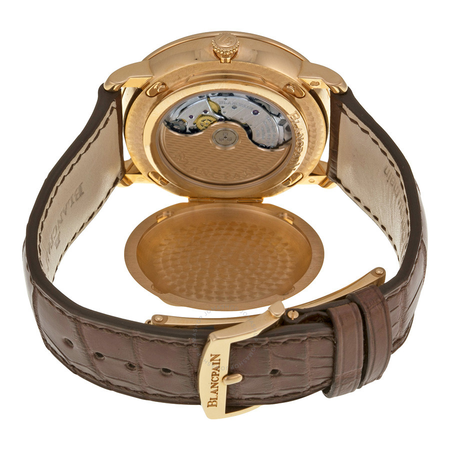 Blancpain Villeret Moonphase & Complete Calendar Automatic Oplaine Dial Brown Leather Men's Watch 6664-3642-55B