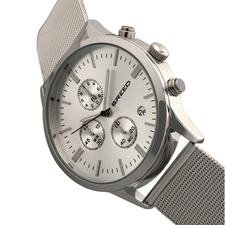 Breed Espinosa Chronograph Silver Dial Men's Watch 7601
