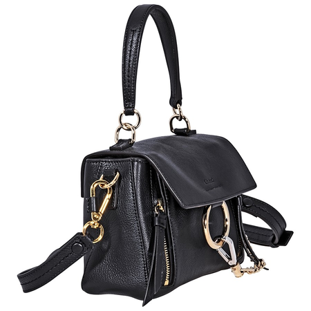 Chloe Mini Faye Shoulder Bag- Black CHC18AS140HGJ001