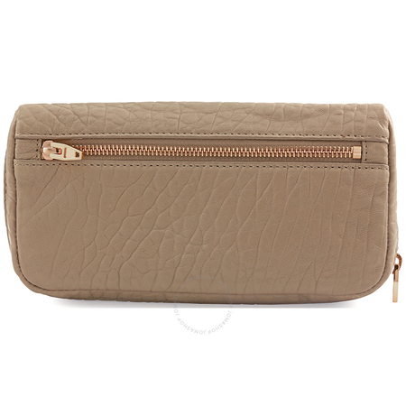 Alexander Wang Fumo Continental Leather Wallet- Latte 703073