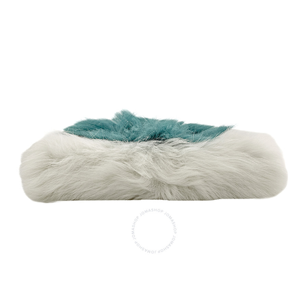 Anya Hindmarch Furry Eyes Shearling Pouch-White 974424-D03-F17