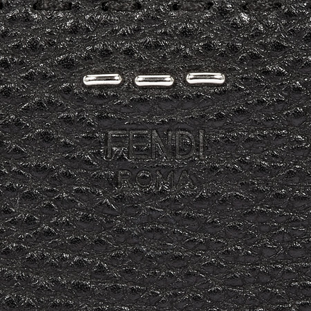Fendi 5cc Zip Card Holder- Black 7M0227-O7N