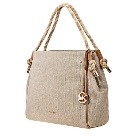 Michael Kors Isla Large Shoulder Bag- Pale Gold 30S8MZWT9C-740