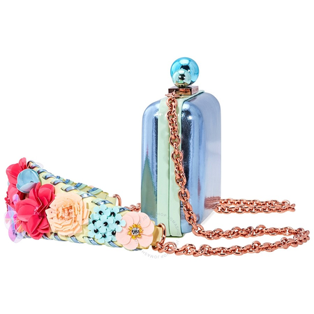 Sophia Webster Vivi Lilico Crystal Box Clutch Bag- Blue BSS17050