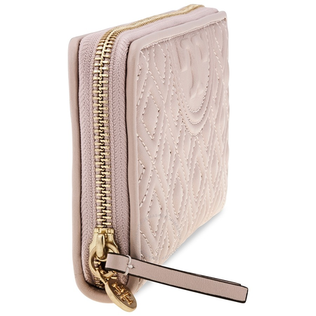 Tory Burch Fleming Zip Continental Wallet- Shell Pink 50265-652