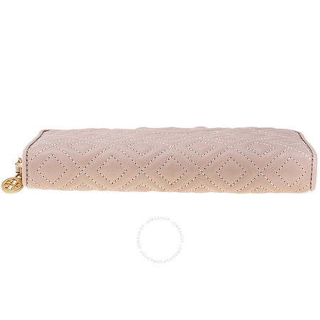 Tory Burch Fleming Zip Continental Wallet- Shell Pink 50265-652