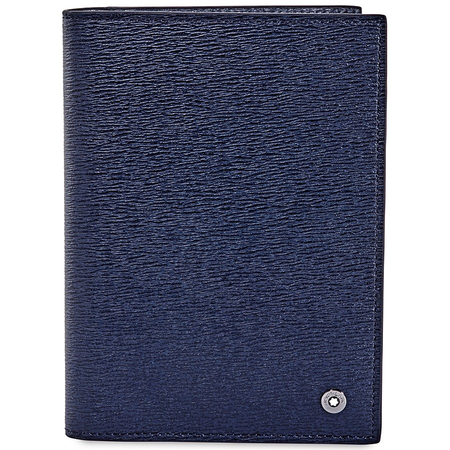 Montblanc 4810 Westside Passport Holder- Blue 118663