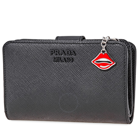 Prada Saffiano Leather Wallet- Black 1ML225 2CHR F0002