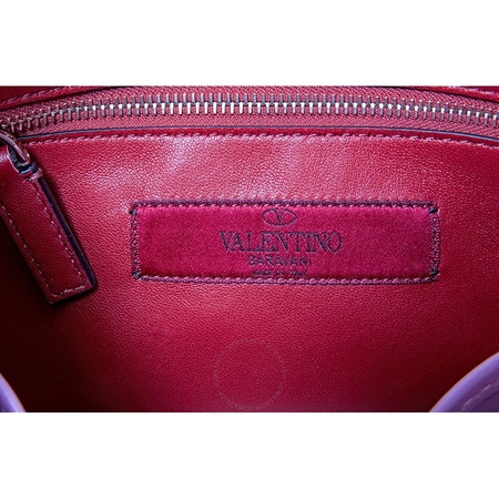 Valentino Medium Rockstud Spike Shoulder Bag-Pink RW2B0122NAP HD8