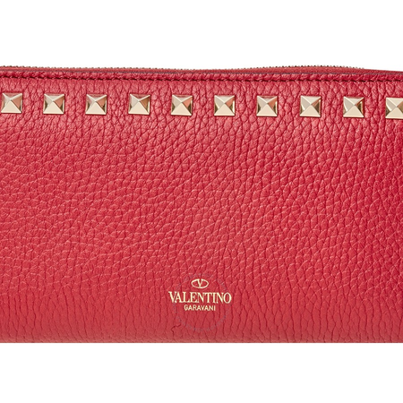 Valentino Rockstud Long Wallet-Red RW0P0645VSH 0RO