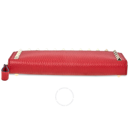 Valentino Rockstud Long Wallet-Red RW0P0645VSH 0RO