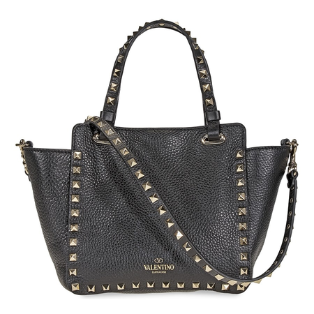 Valentino Rockstud Mini Tote- Black RW0B0861VSF 0NO