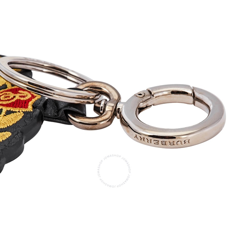 Burberry Embroidered Archive Logo Leather Key Charm 4078411