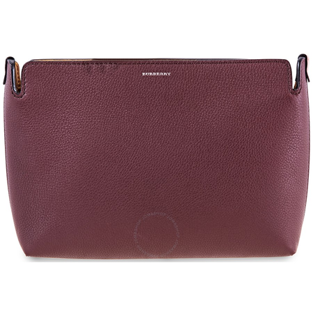 Burberry Medium Tri-tone Leather Clutch- Burgundy/Rosel 4076689
