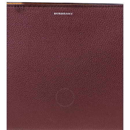 Burberry Medium Tri-tone Leather Clutch- Burgundy/Rosel 4076689