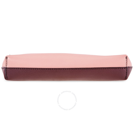 Burberry Medium Tri-tone Leather Clutch- Burgundy/Rosel 4076689