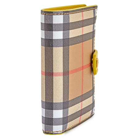 Burberry Small Vintage Check and Leather Folding Wallet 4073434