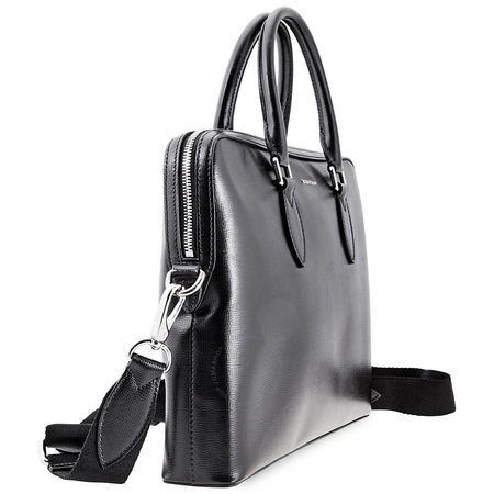 Burberry The Slim Barrow in London Leather- Black 3998951