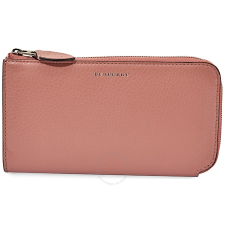 Burberry Two-tone Leather Ziparound Wallet- Dusty Pink 4076660