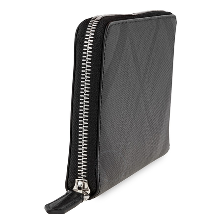 Burberry Zip Around Wallet London Check Charcoal 4056419