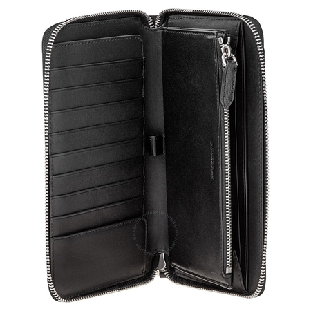Burberry Zip Around Wallet London Check Charcoal 4056419