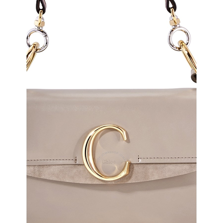 Chloe Small C Double Carry Bag- Motty Grey CHC19SS191A3723W