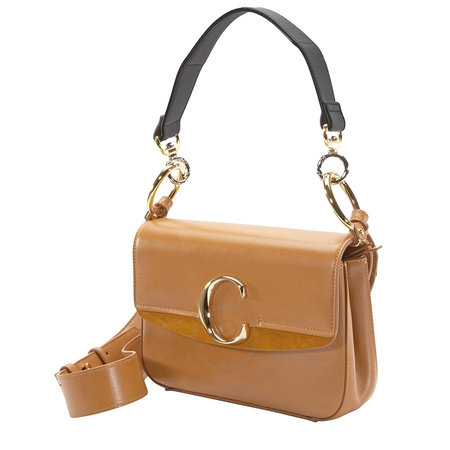 Chloe Small Double Shoulder Bag- Autumnal Brown CHC19SS191A37211
