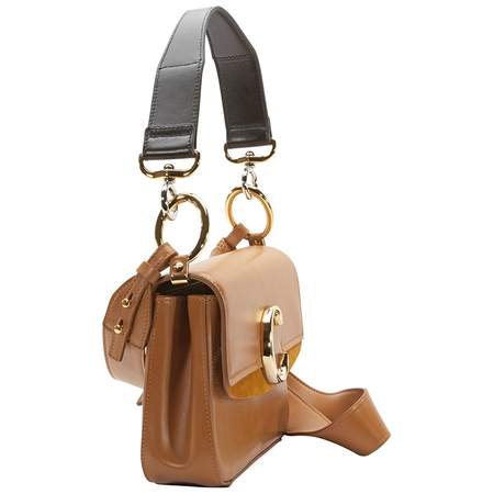 Chloe Small Double Shoulder Bag- Autumnal Brown CHC19SS191A37211