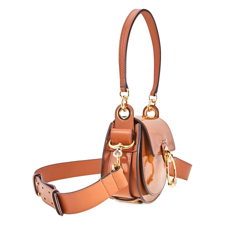 Chloe Small Tess Bag In Spazzolato Sfumato- Caramel CHC19SS153A09247