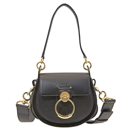 Chloe Small Tess Shoulder Bag- Black CHC18WS153A37001