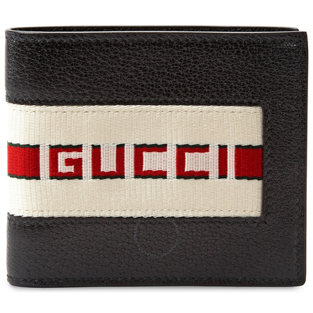 Gucci Men's Billfold Wallet New Black  Billfold 408827 CWGRN 1094