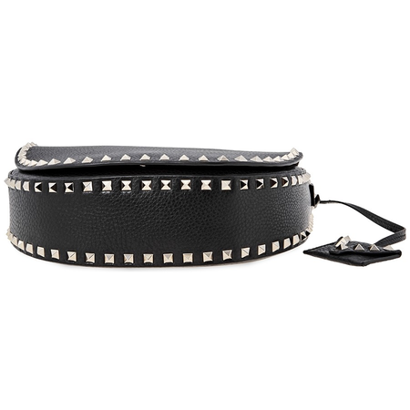 Valentino Pebbled Leather Crossbody- Black QW0B0A87VSL-0NO