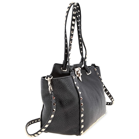 Valentino Rockstud Tote Bag- Black QW0B0037VSF-0NO