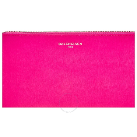 Balenciaga Ladies Zip Around Wallet Essential Pink Essential Ziparound 490625 DLK0N 5550