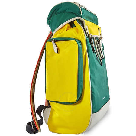 Burberry Men's Backpack London Nylon Deep Pine Casual Nylon Jack Backpk 4074248