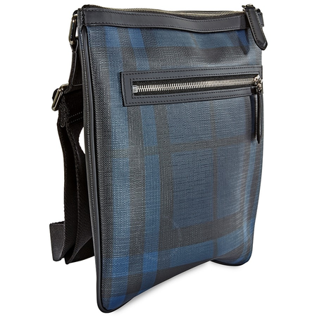 Burberry Men's Check Navy/Black Beckley Crossbody 3996224