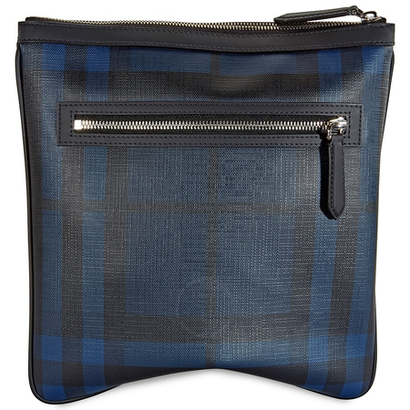 Burberry Men's Check Navy/Black Beckley Crossbody 3996224
