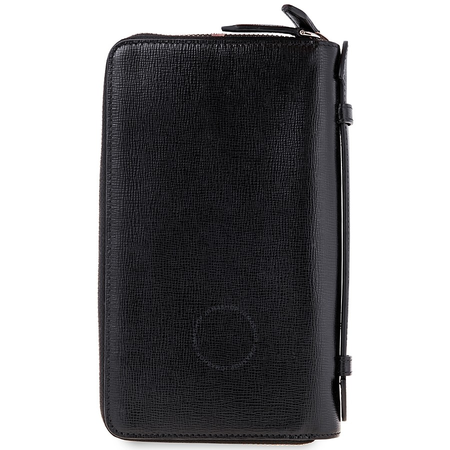 Burberry Men's Travel Organizer Wallet London Leather Wine Reeves 3997598