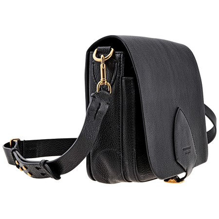 Burberry The Large Square Leather Satchel- Black 4073477