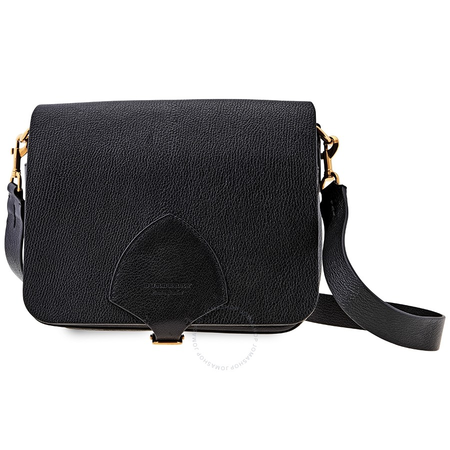 Burberry The Large Square Leather Satchel- Black 4073477