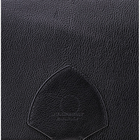 Burberry The Large Square Leather Satchel- Black 4073477