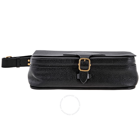 Burberry The Large Square Leather Satchel- Black 4073477