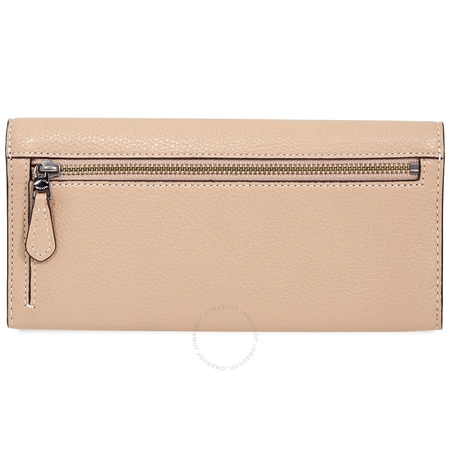 Coach Ladies Continental Wallet Leather Beige Hrt App 29985 DKEQO