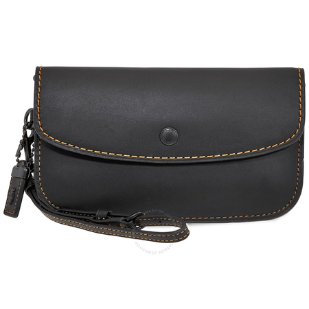 Coach Ladies Wristlet Wallet Coach 1941 Black Co Glovetan Clutch 58818 BPBLK