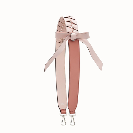 Fendi Ladies Strap U Pink Fd Bow Lther Strap 8AV077-A22Y-F13Q7