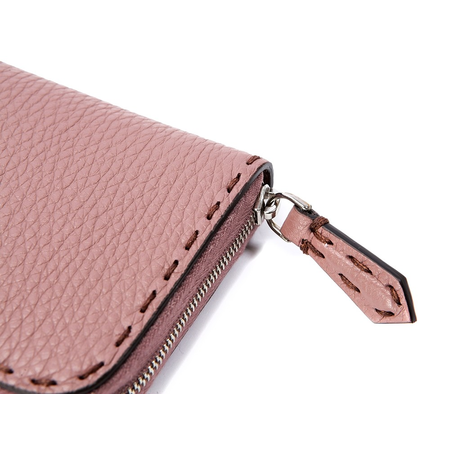 Fendi Ladies Zip Around wallet Selleria Light Rose Fd Pkboo Small Zip Wallet 8M0313-SFR-F10A0