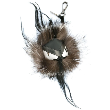 Fendi Men's Keyfobs Charms Silver Fd Monster Charm 7AR398-85U-F05N3