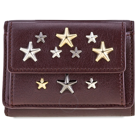 Jimmy Choo Ladies French Purse wallet Stars Grape Nemo French Prs Mult Star 182 NEMO LTR GRAPE/METALLIC MIX