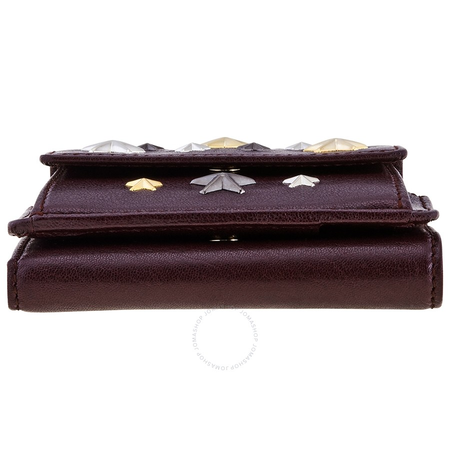 Jimmy Choo Ladies French Purse wallet Stars Grape Nemo French Prs Mult Star 182 NEMO LTR GRAPE/METALLIC MIX