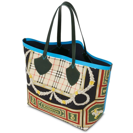Burberry Accessories WLLG Tote bag Vintage Check Green/Red Prt Silk Lg Giant Tote 4079010